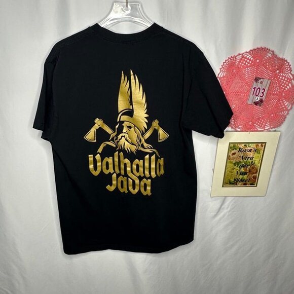 Valhalla Java Black & Gold T-Shirt Large - Picture 3 of 5